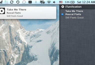 iTunification – Affichez iTunes et Spotify dans le centre de notification Mac